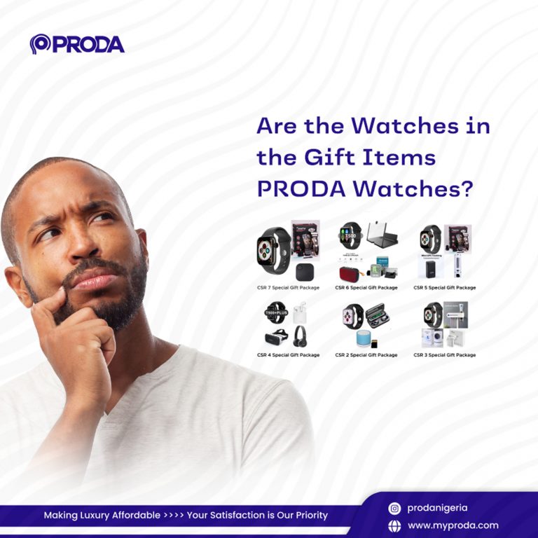 Are the Watches in the Gift Items PRODA Watches?